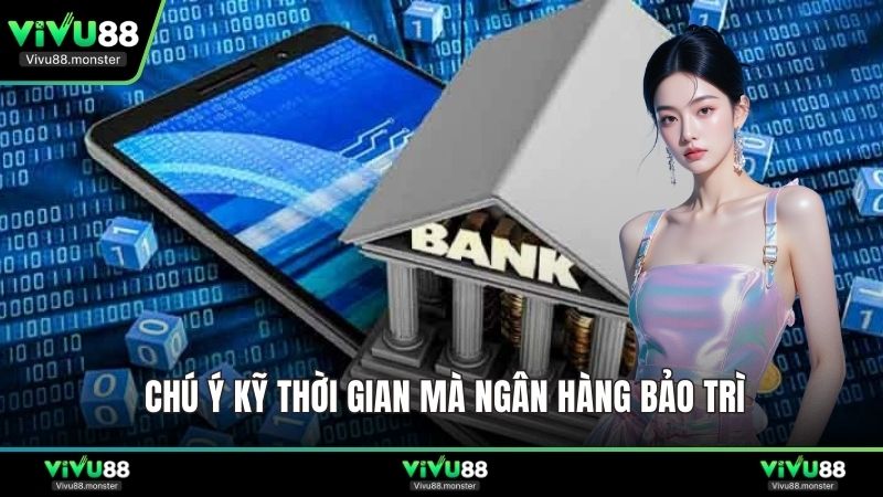 Chú ý kỹ thời gian mà ngân hàng bảo trì