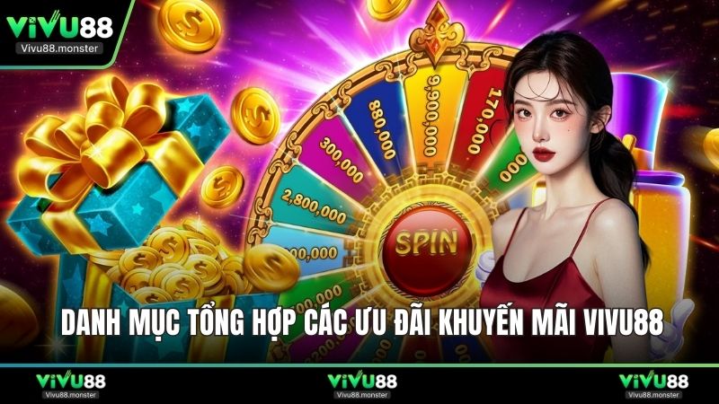 Danh mục tổng hợp các ưu đãi khuyến mãi Vivu88
